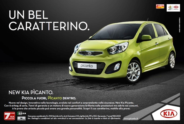 Scheda tecnica: Offerta Kia PICANTO NEW MODEL 2011